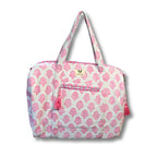 Pink Whisper - Quilted Cotton Getaway Bag
