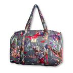 Frosted Bloom - Quilted Cotton Weekender Bag