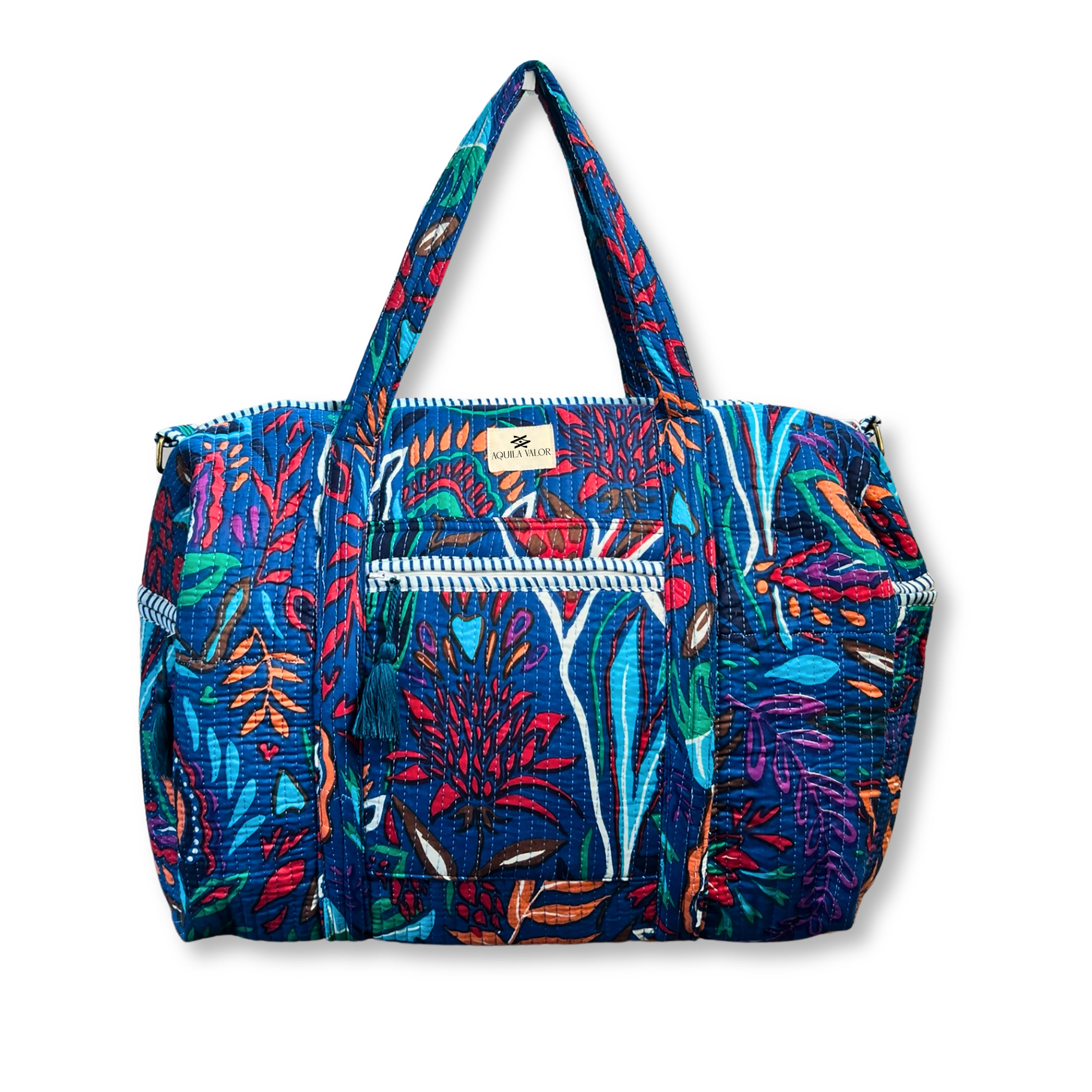 Tropitangle - Quilted Cotton Getaway Bag