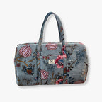 Frosted Bloom – Hand Block Printed Travel Bag