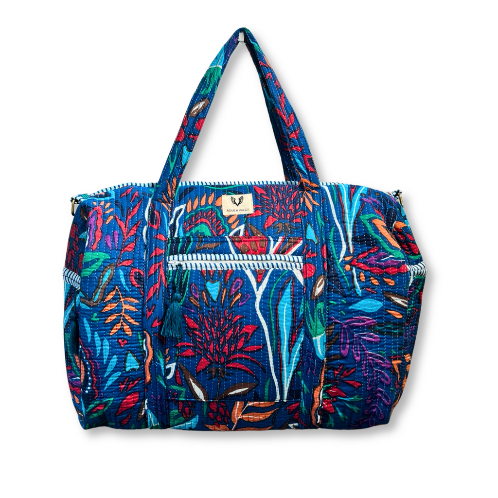 Tropitangle - Quilted Cotton Getaway Bag