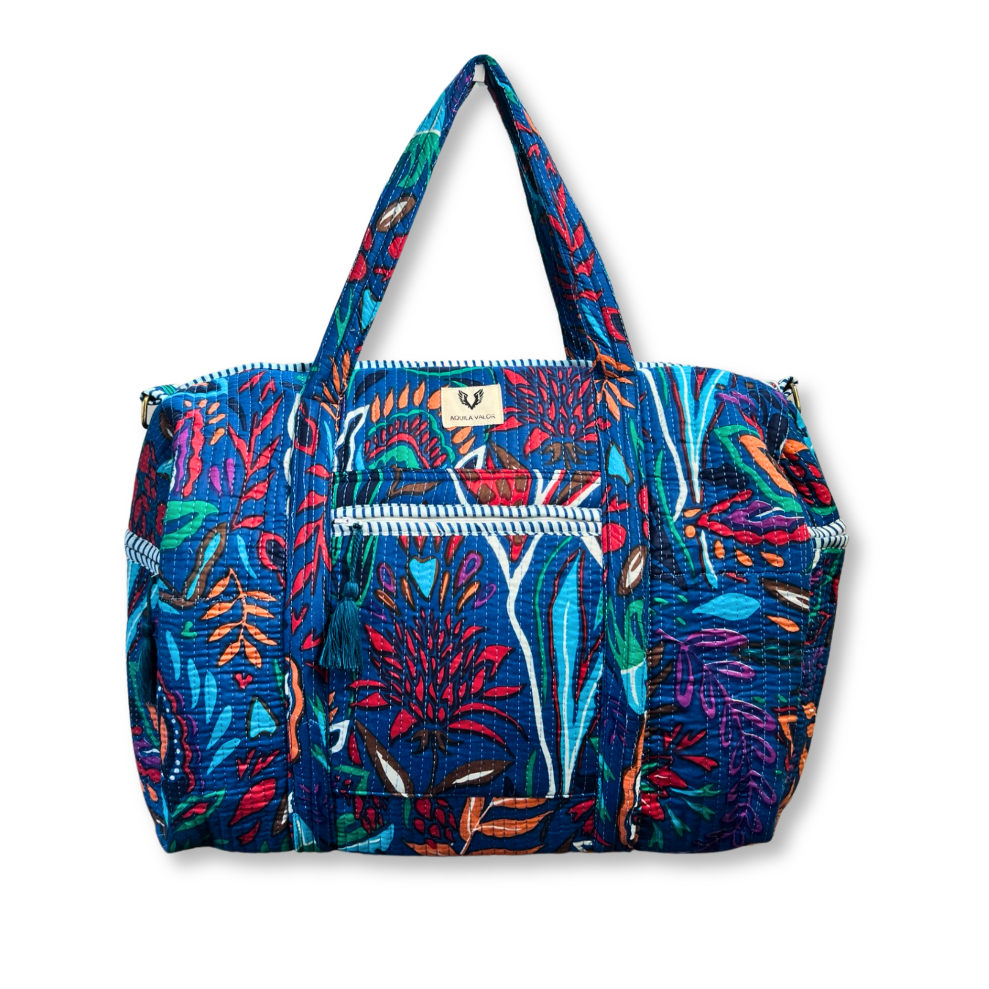 Tropitangle - Quilted Cotton Getaway Bag