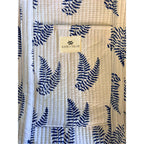Blue Fern - Quilted Cotton Weekender Bag