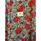 Rosey Meadow - Quilted Cotton Weekender Bag