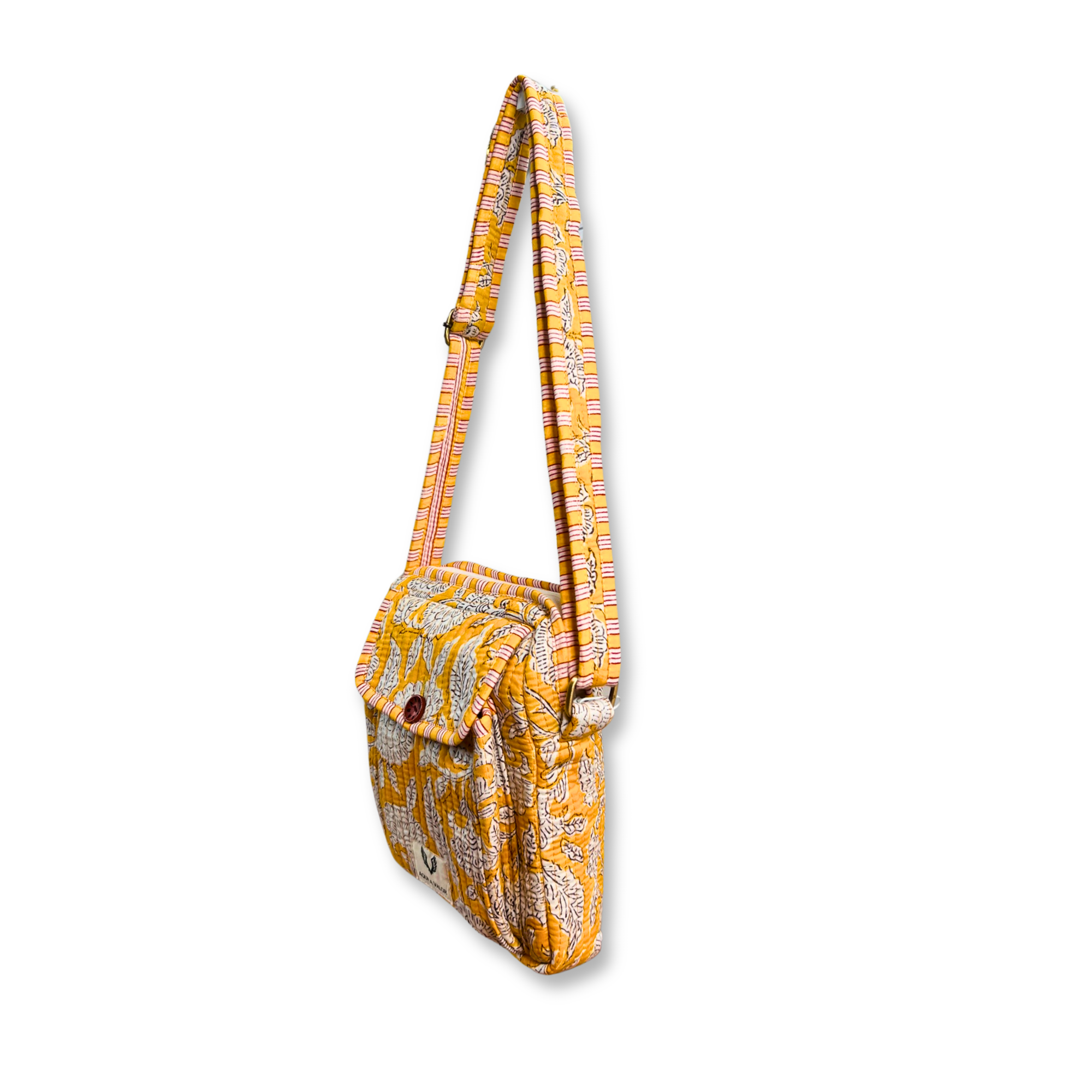 Sunkissed - Handblock Printed Lightweight Crossbody Purse