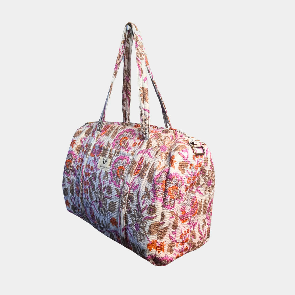 Bloom Dust - Quilted Cotton Weekender Bag