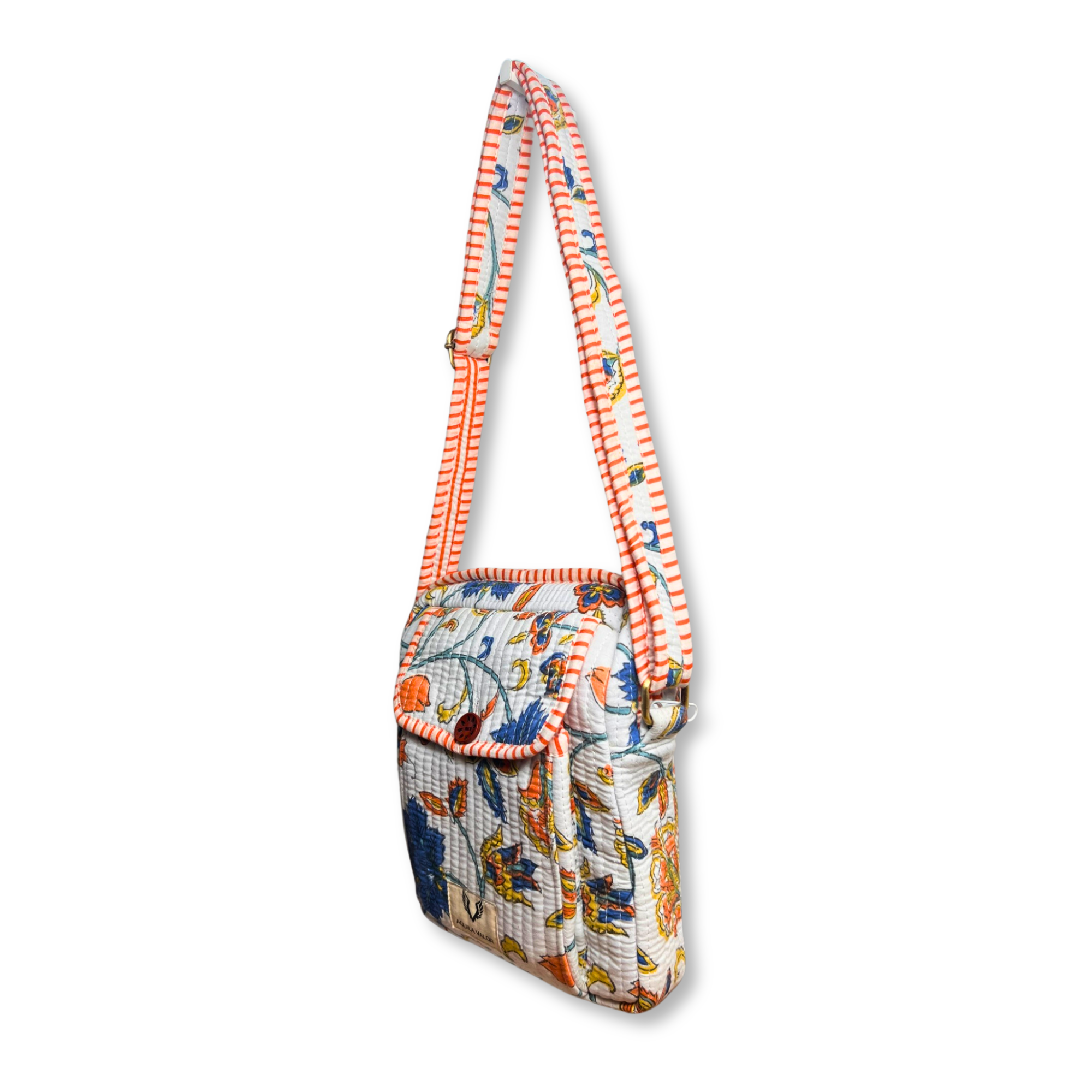 Garden Confetti - Handblock Printed Lightweight Crossbody Purse