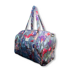 Frosted Bloom - Quilted Cotton Weekender Bag