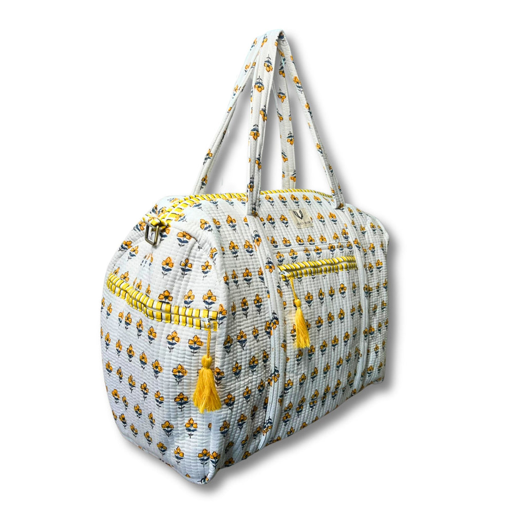SunPetal - Quilted Cotton Getaway Bag