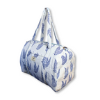 Blue Fern - Quilted Cotton Weekender Bag