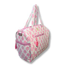 Pink Whisper - Quilted Cotton Getaway Bag