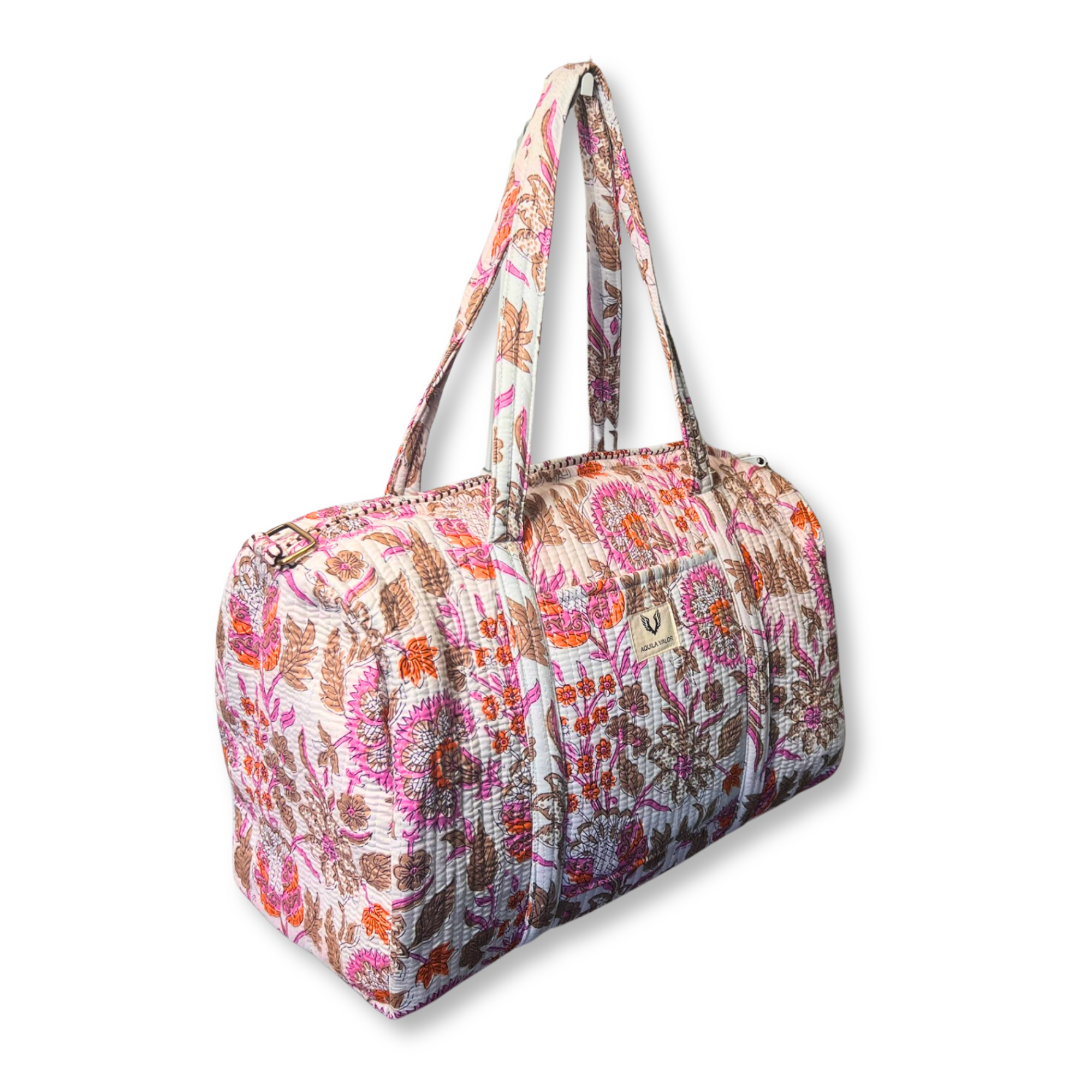 Bloom Dust - Quilted Cotton Weekender Bag