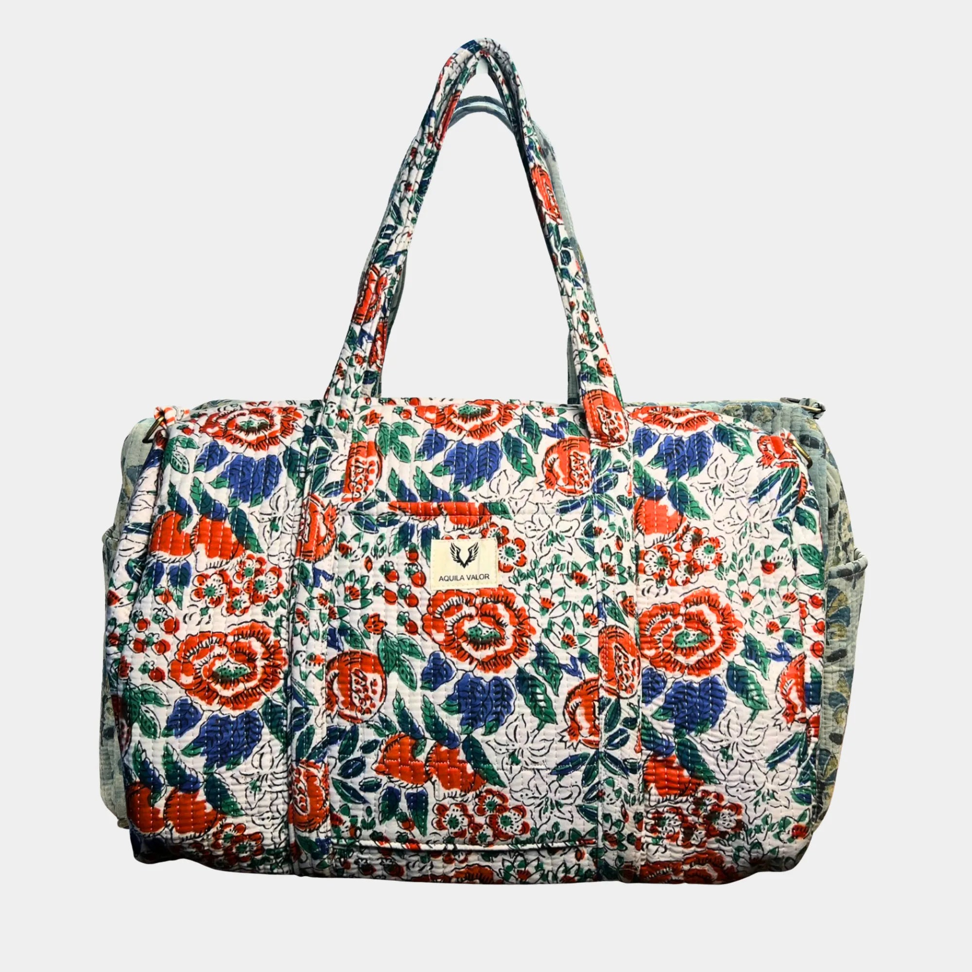 Warm Whisper - Quilted Cotton Weekender Bag