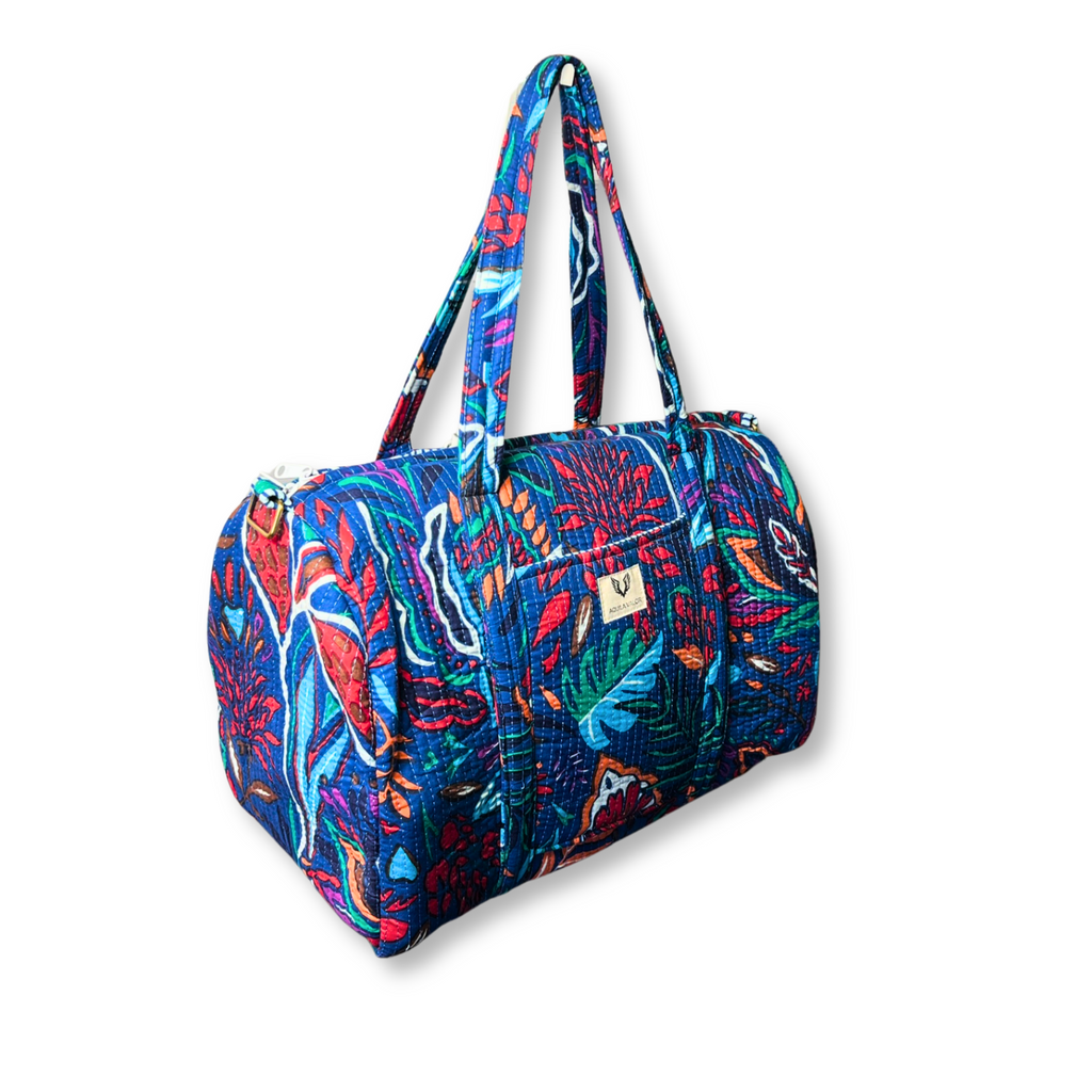 Tropitangle - Quilted Cotton Weekender Bag