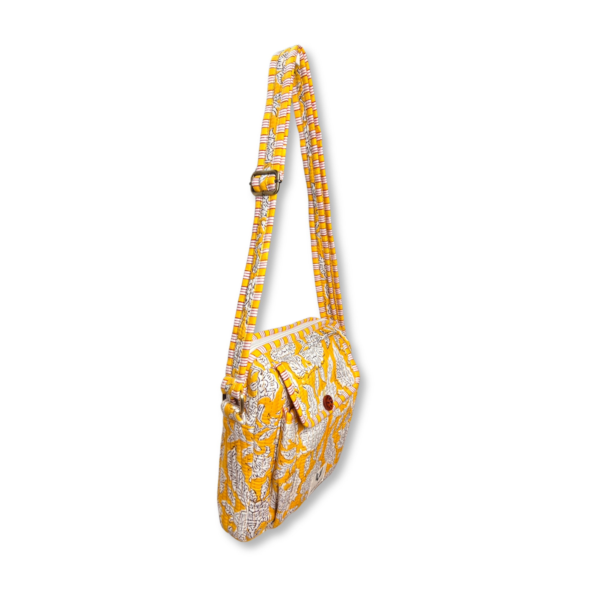Sunkissed - Handblock Printed Lightweight Crossbody Purse