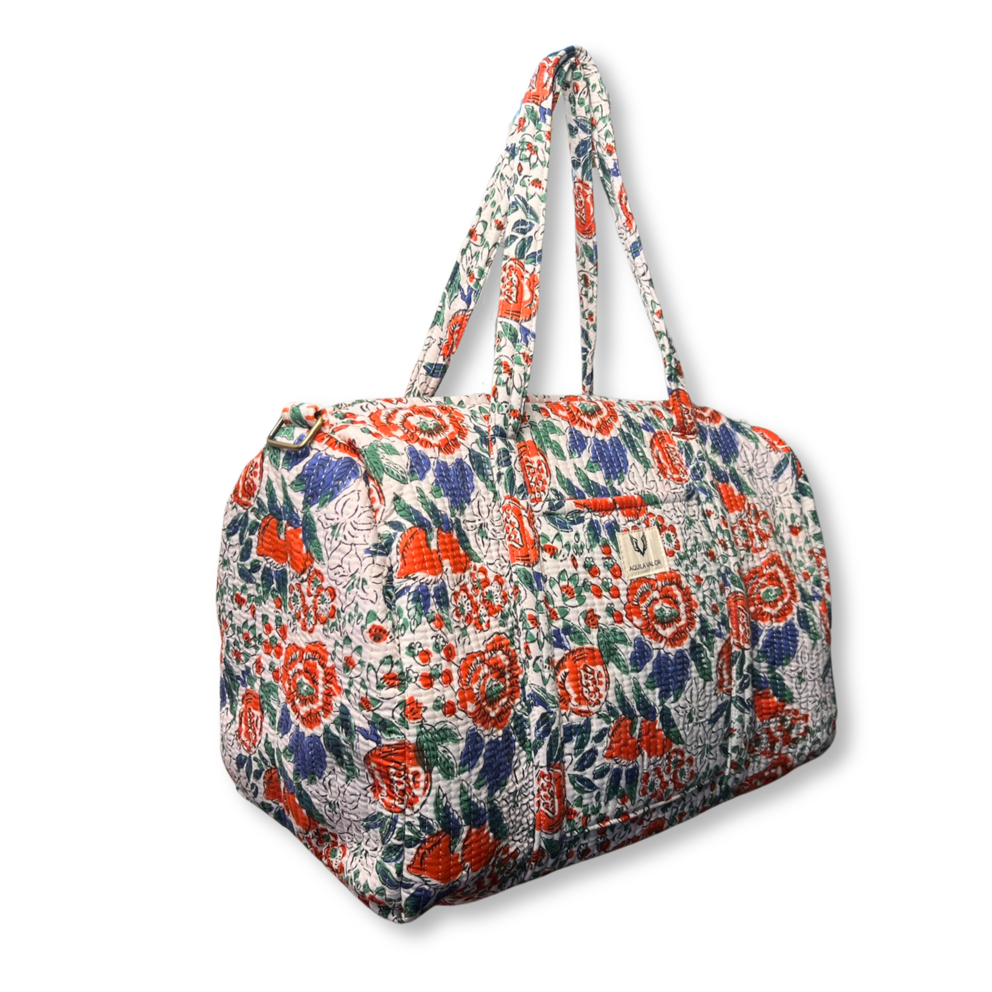 Warm Whisper - Quilted Cotton Weekender Bag