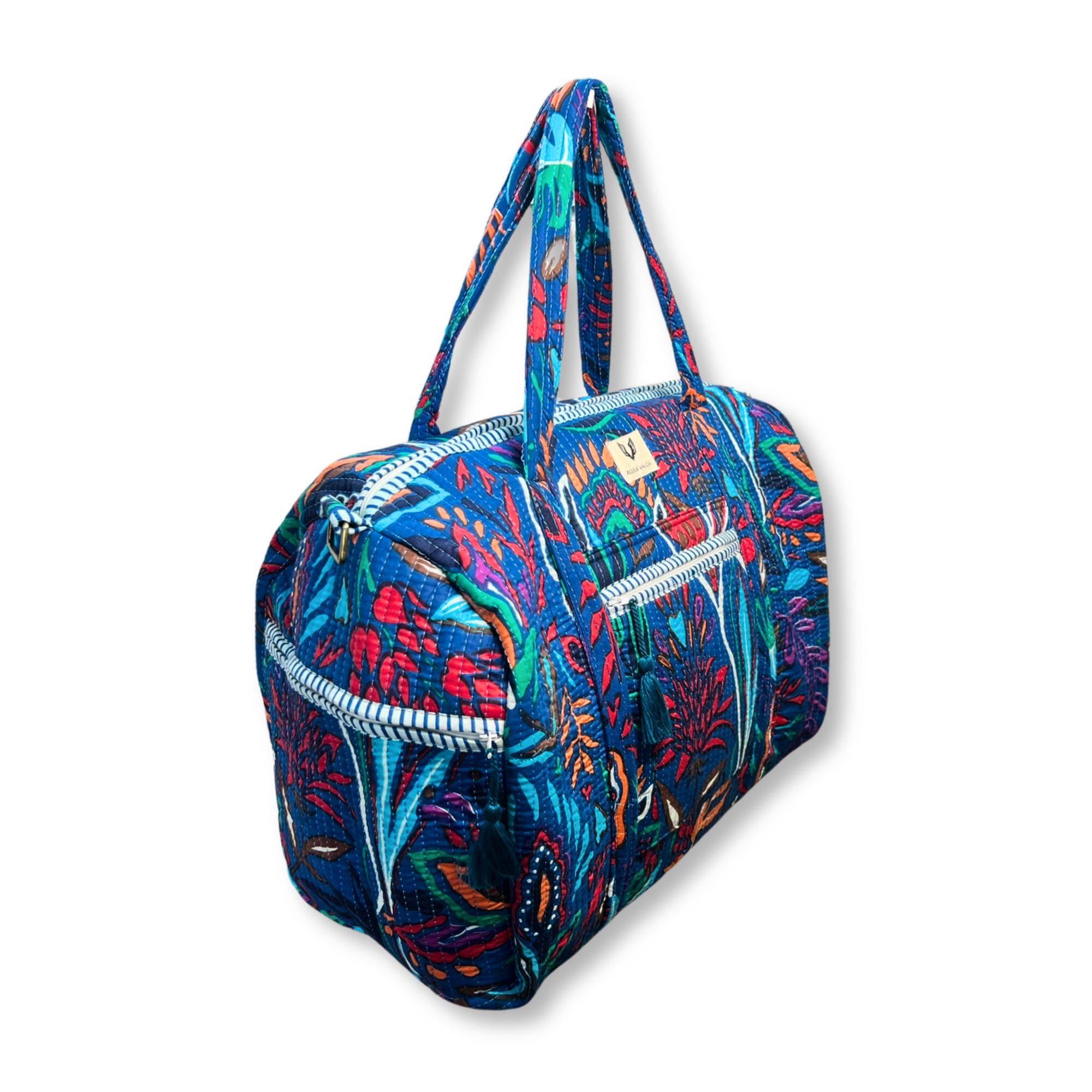 Tropitangle - Quilted Cotton Getaway Bag