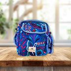 Tropitangle - Handblock Printed Lightweight Crossbody Purse