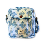Rain Drops - Handblock Printed Lightweight Crossbody Purse