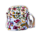 Summer Time - Handblock Printed Lightweight Crossbody Purse