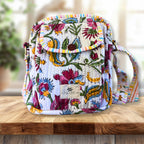Summer Time - Handblock Printed Lightweight Crossbody Purse