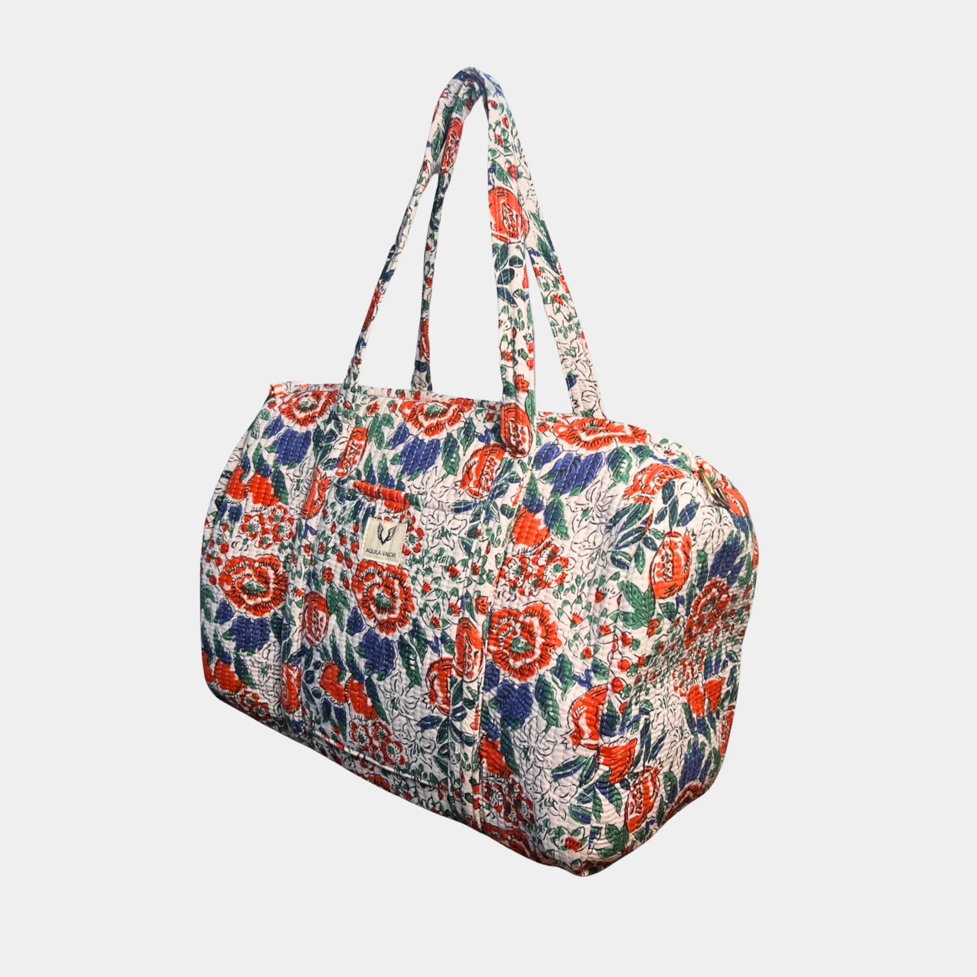 Warm Whisper - Quilted Cotton Weekender Bag