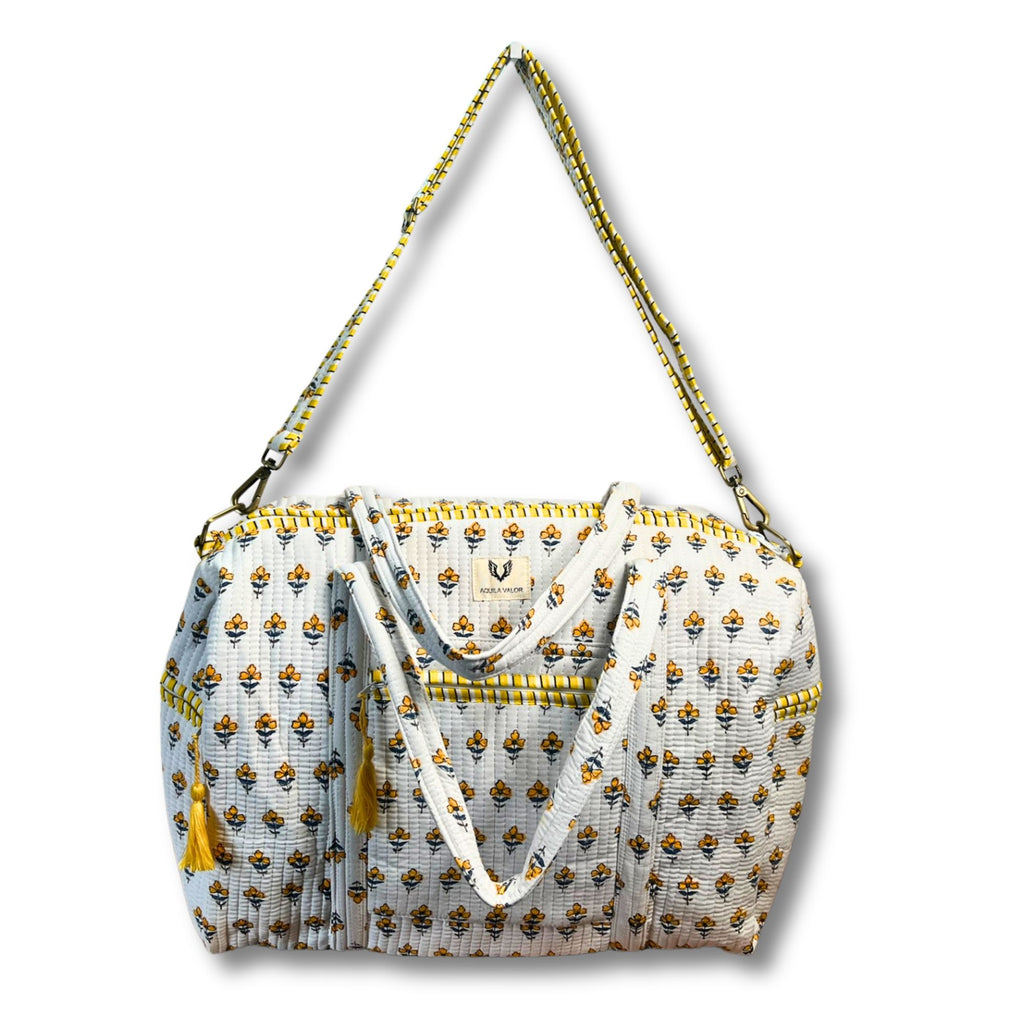 SunPetal - Quilted Cotton Getaway Bag