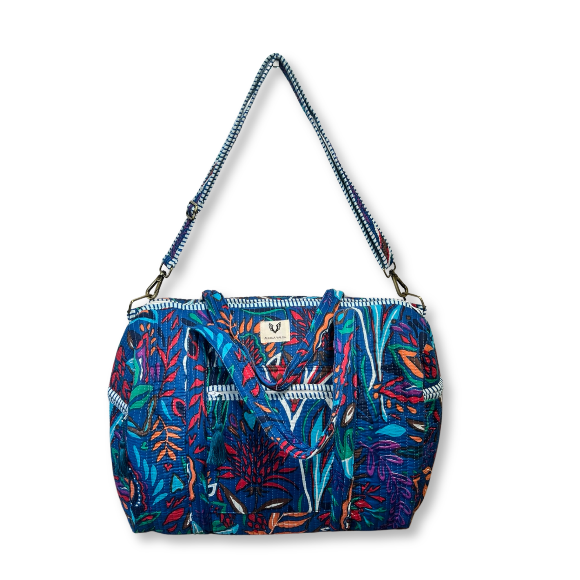 Tropitangle - Quilted Cotton Getaway Bag