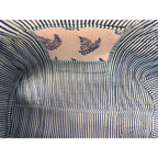 Blue Fern - Quilted Cotton Weekender Bag