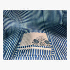 Blue Rose – Hand Block Printed Travel Bag