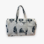 Blue Rose – Hand Block Printed Travel Bag