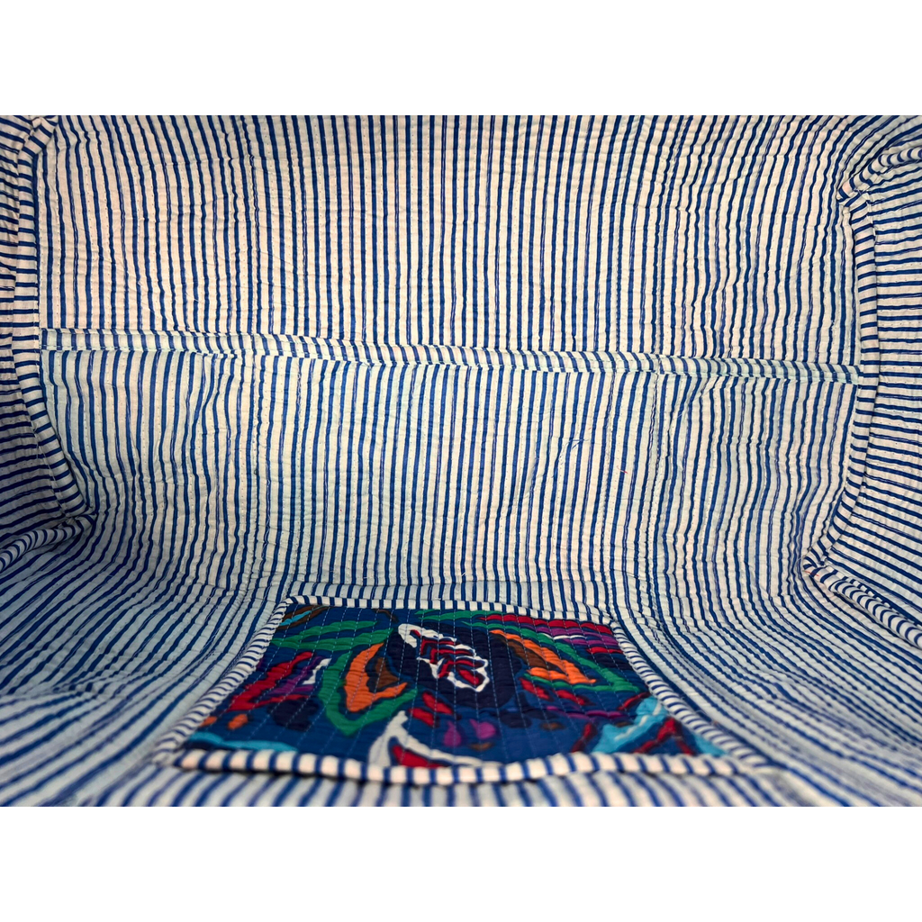 Tropitangle - Quilted Cotton Weekender Bag