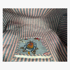 Frosted Bloom – Hand Block Printed Travel Bag