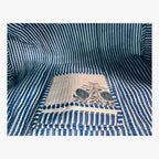 Blue Rose – Hand Block Printed Travel Bag