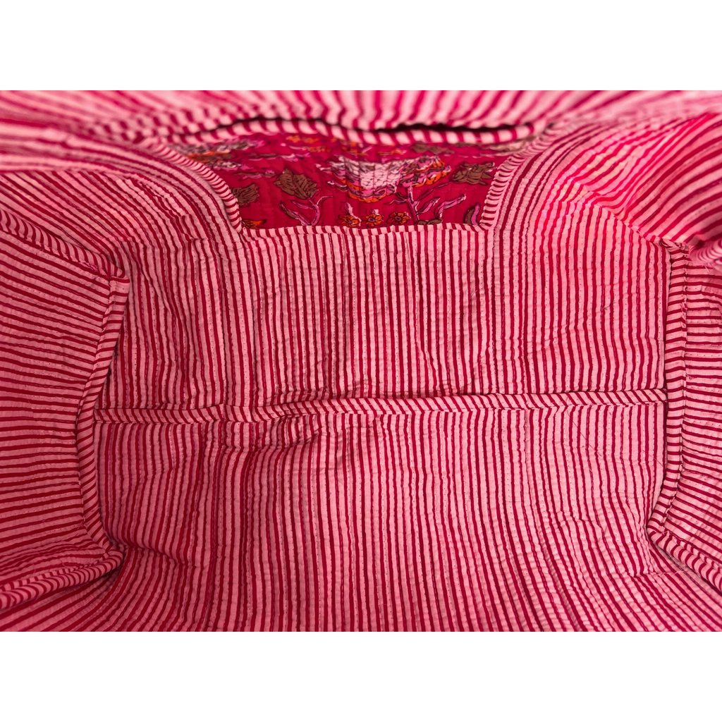 Blossom Pop - Quilted Cotton Getaway Bag