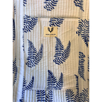 Blue Fern - Quilted Cotton Weekender Bag
