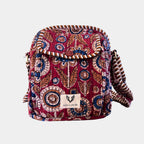 Ruby Bloom - Handblock Printed Lightweight Crossbody Purse