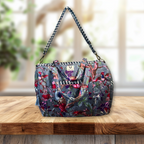 Frosted Bloom - Quilted Cotton Getaway Bag