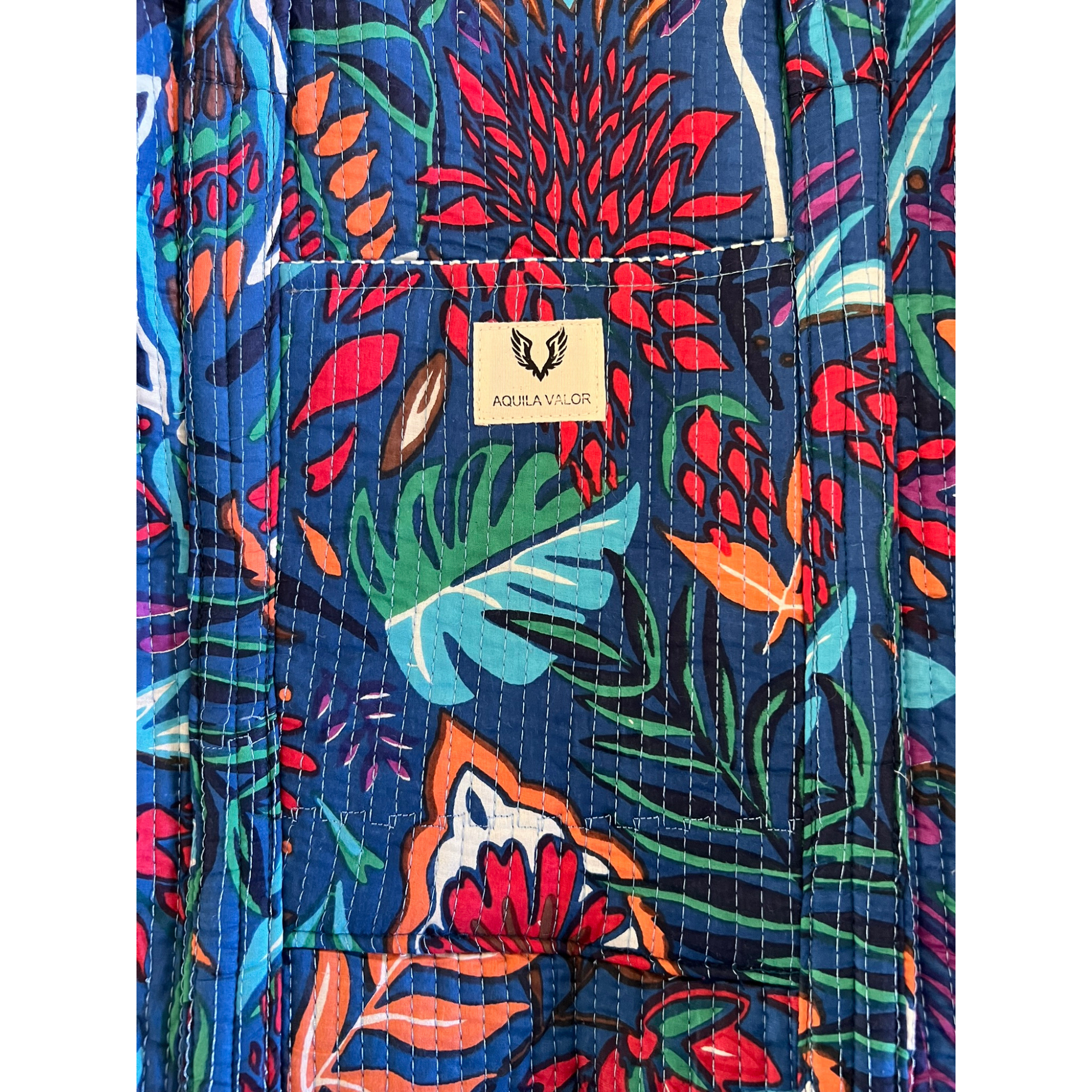 Tropitangle - Quilted Cotton Weekender Bag