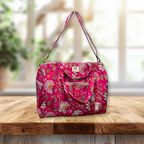 Blossom Pop - Quilted Cotton Getaway Bag