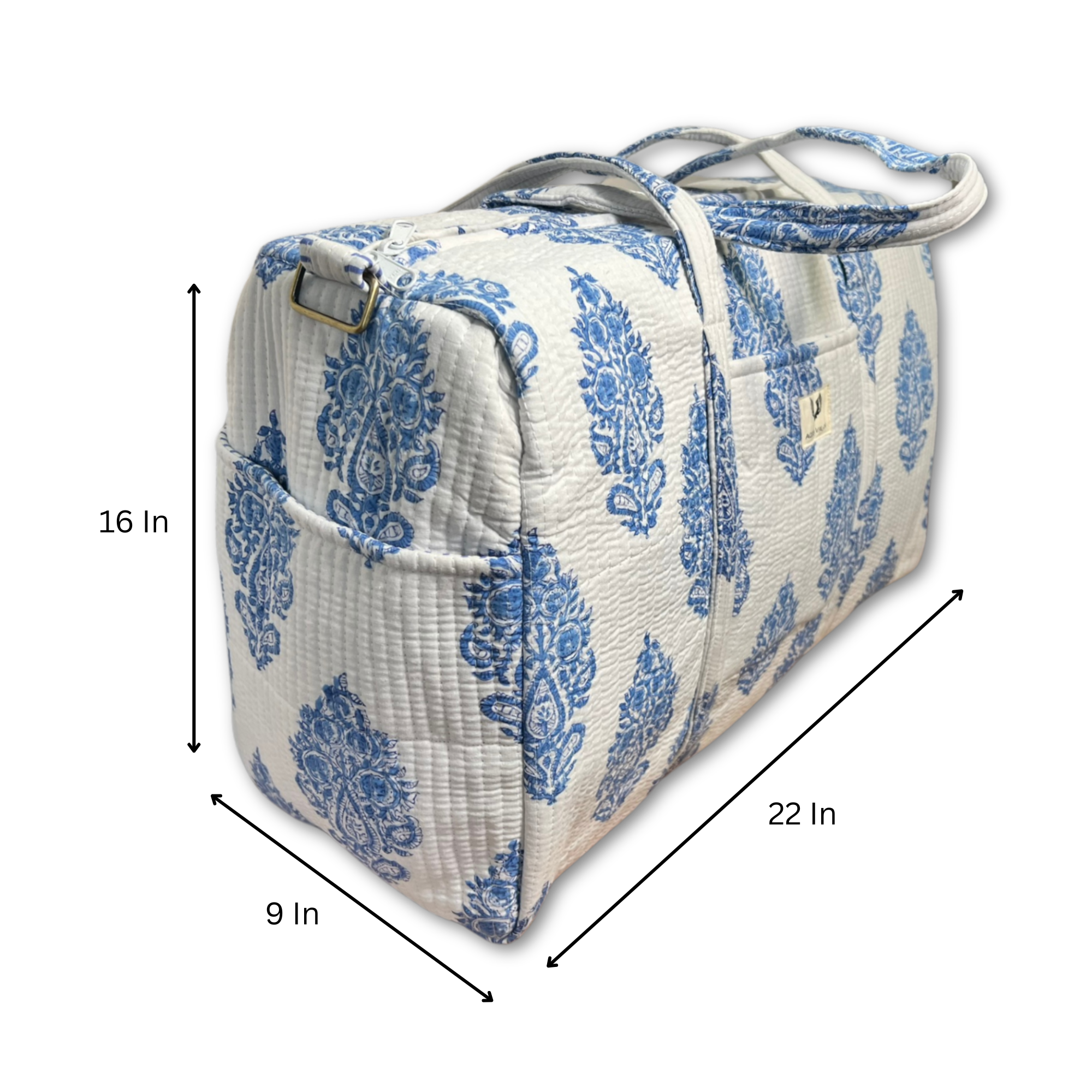 Neel Butta – Hand Block Printed Travel Bag