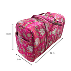 Blossom Pop – Hand Block Printed Travel Bag