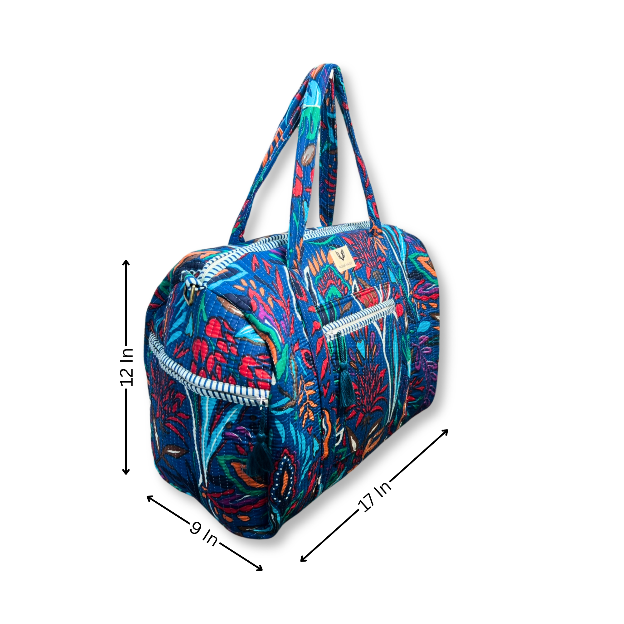 Tropitangle - Quilted Cotton Getaway Bag