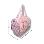 Pink Whisper - Quilted Cotton Getaway Bag