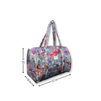 Frosted Bloom - Quilted Cotton Weekender Bag
