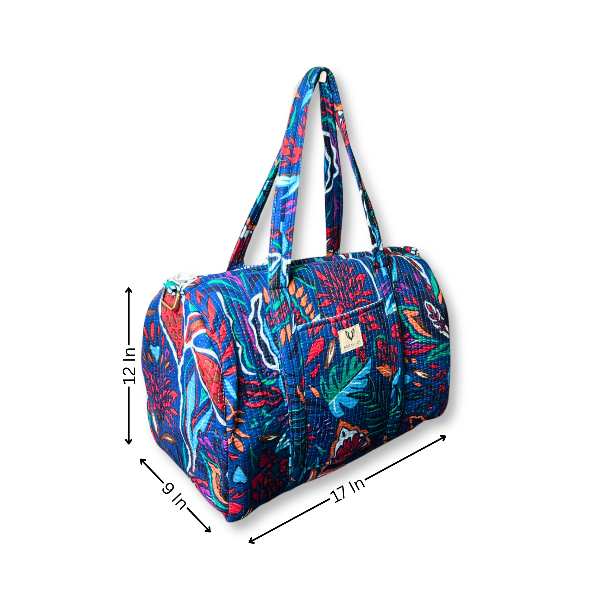 Tropitangle - Quilted Cotton Weekender Bag
