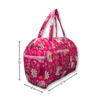 Blossom Pop - Quilted Cotton Getaway Bag