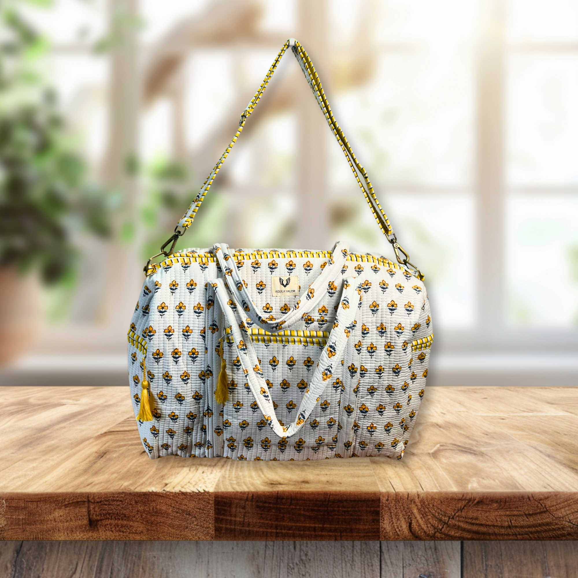 SunPetal - Quilted Cotton Getaway Bag