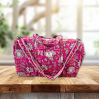 Blossom Pop – Hand Block Printed Travel Bag