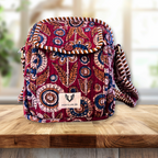 Ruby Bloom - Handblock Printed Lightweight Crossbody Purse